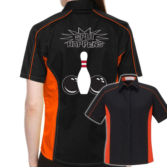 Split Happens Classic Retro Bowling Shirt- The Muckler (Ladies) - Includes Embroidered Name