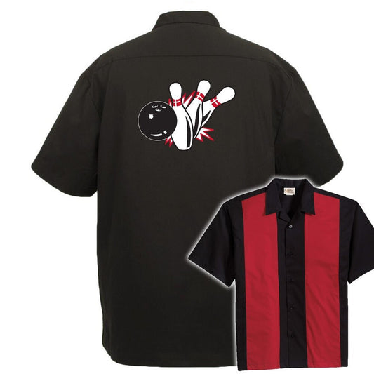 Pin Splash B Classic Retro Bowling Shirt - The Player - Includes Embroidered Name #125