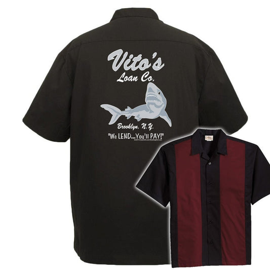 Vito's Loan Co. Classic Retro Bowling Shirt - The Player - Includes Embroidered Name