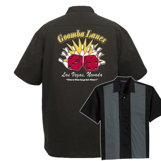 Goomba Lanes Classic Retro Bowling Shirt - The Player - Includes Embroidered Name #123