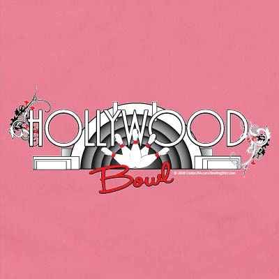Hollywood Bowl - Classic Retro Pink Bowling Shirt - Classic  - Includes Embroidered Name