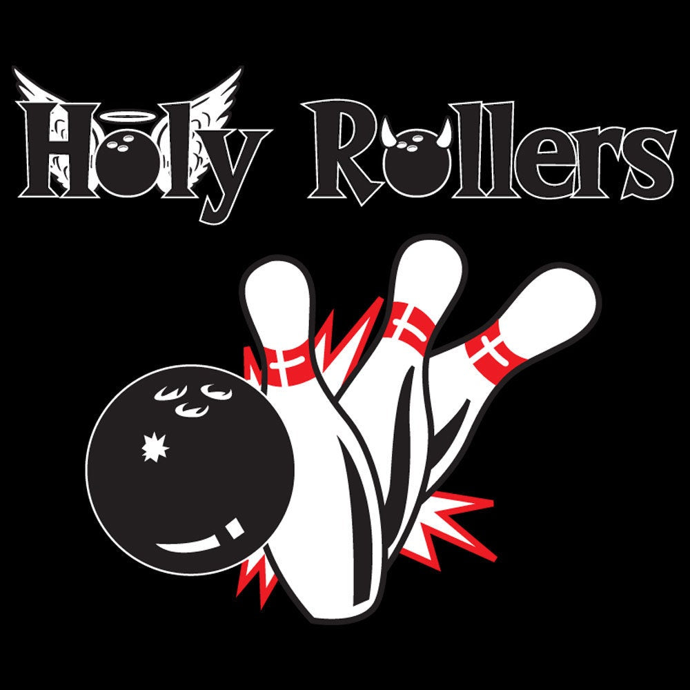 Holy Rollers - Classic Retro Bowling Shirt - The Garren - Includes Embroidered Name - Short Sleeve