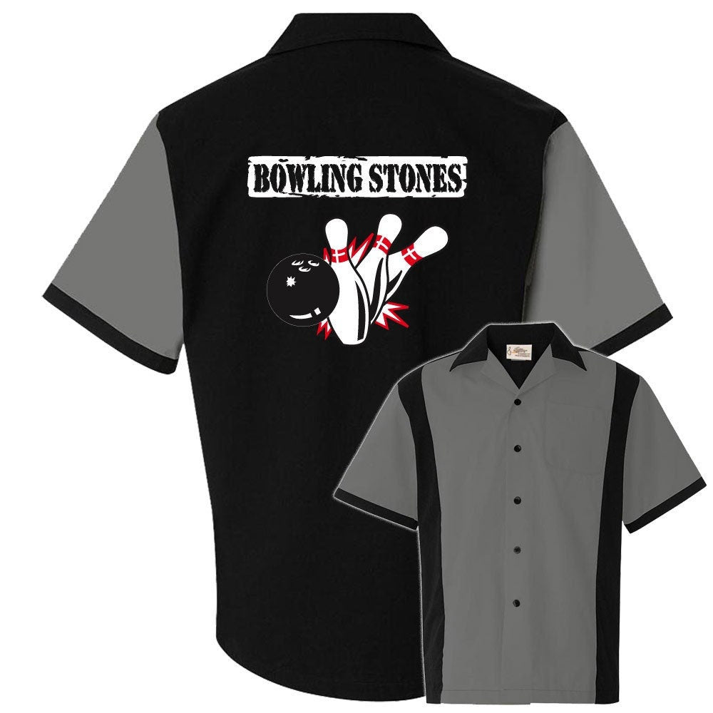 Bowling Stones Classic Retro Bowling Shirt - Retro Two - Includes Embroidered Name #120/125
