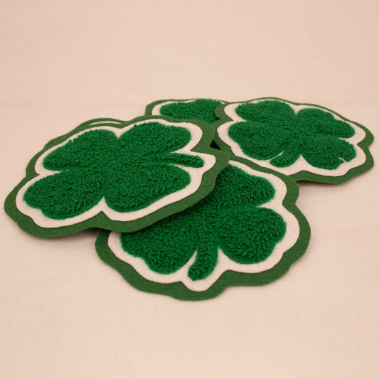 Luck of the Irish! St. Patrick's Day Shamrock - Hand Sewn Chenille Patch #129