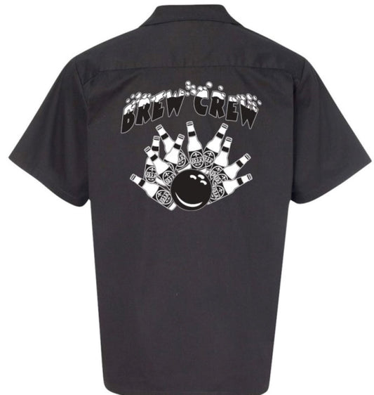 Brew Crew  Classic Retro Bowling Shirt- Vintage Bowler ( Closeout)  - Includes Embroidered Name #122/188