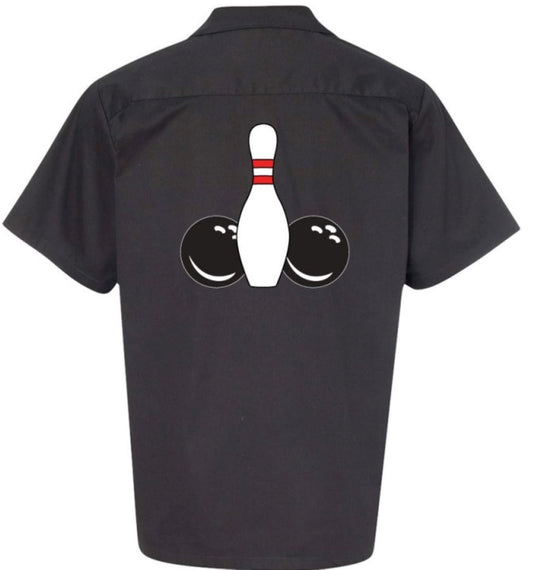 Pin splash P  Classic Retro Bowling Shirt- Vintage Bowler ( Closeout)  - Includes Embroidered Name