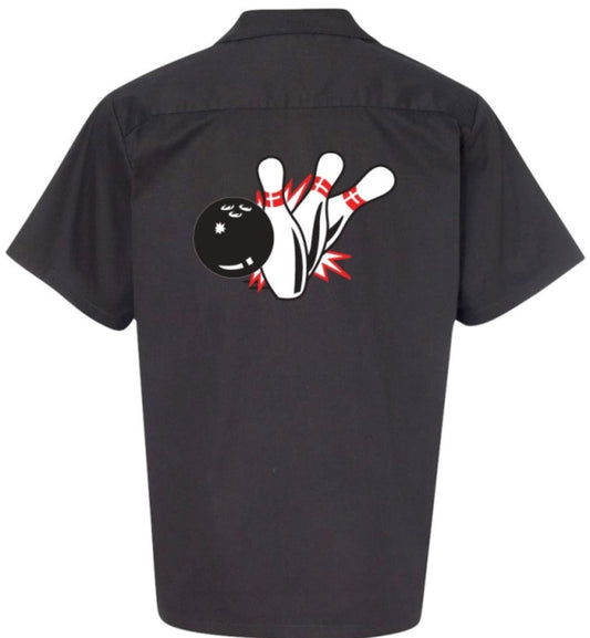 Pin Splash B  Classic Retro Bowling Shirt- Vintage Bowler ( Closeout)  - Includes Embroidered Name #125