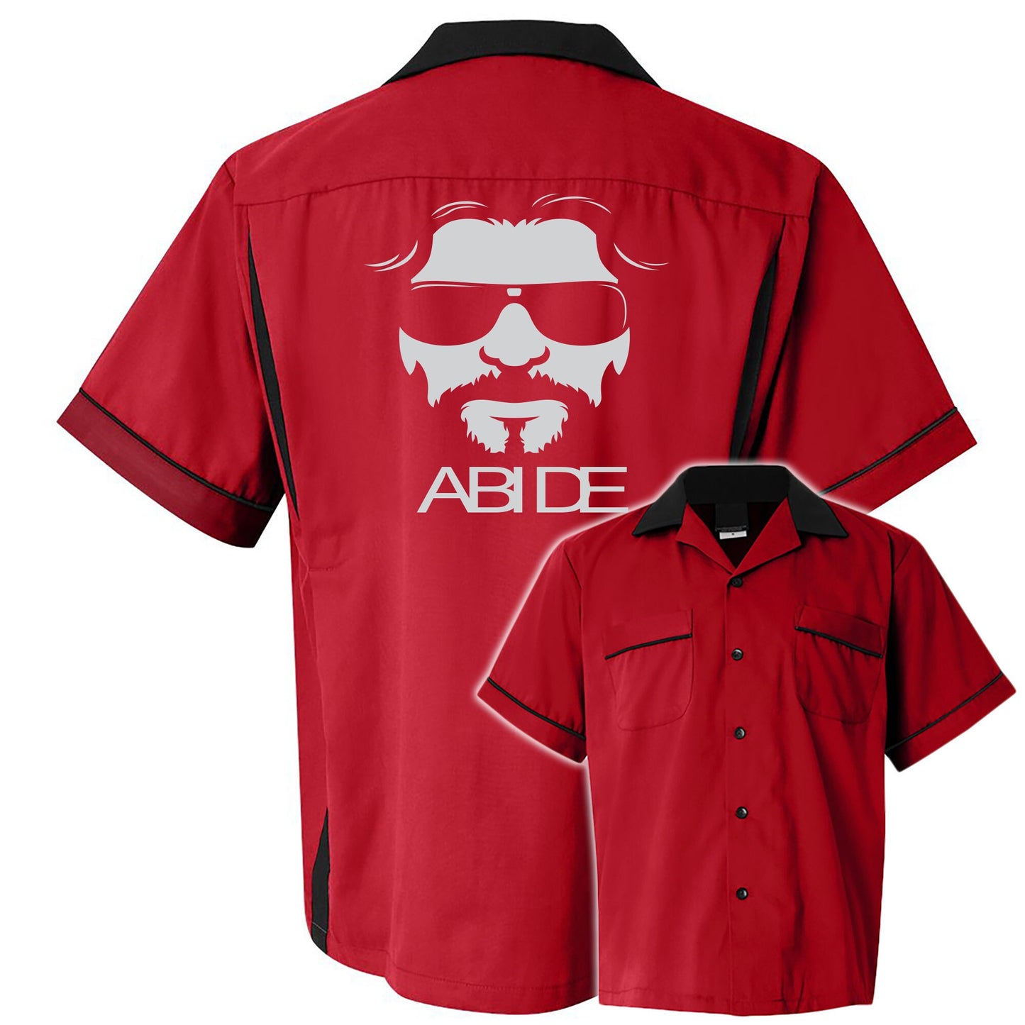 Abide Dude  Retro Bowling Shirt- Classic 2.0 - Includes Embroidered Name #130