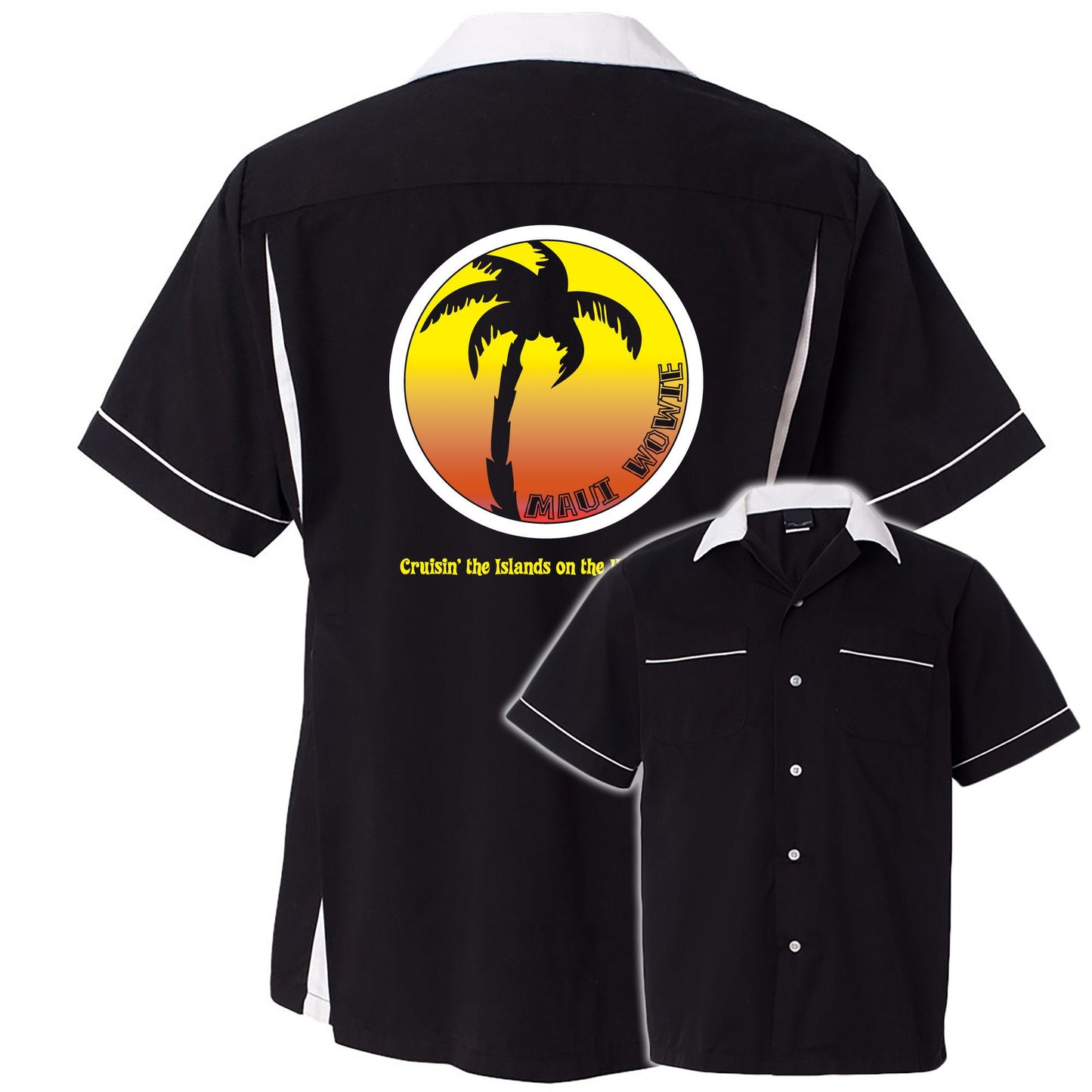 Maui Wowie  Retro Bowling Shirt Classic 2.0 - Includes Embroidered Name Cannabis Fun #133