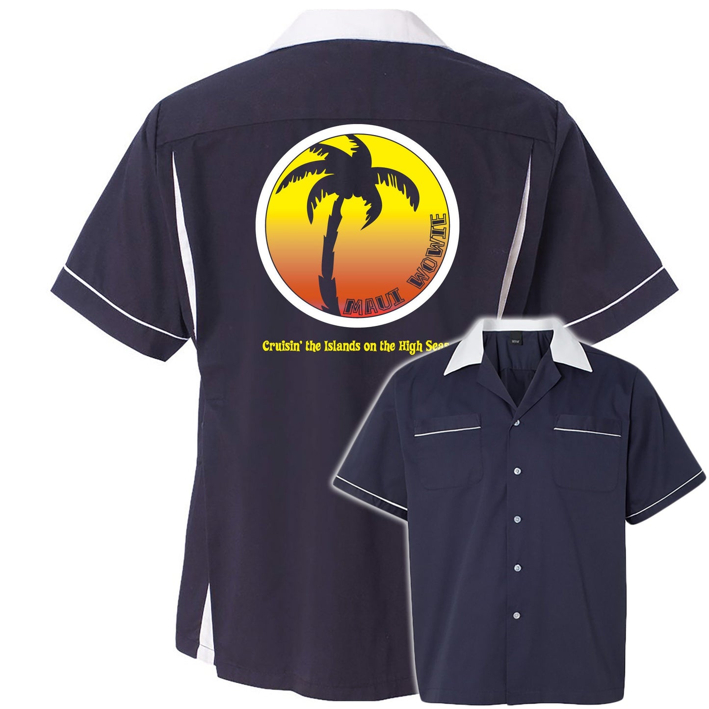 Maui Wowie  Retro Bowling Shirt Classic 2.0 - Includes Embroidered Name Cannabis Fun #133